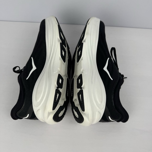 HOKA ONE ONE BONDI 9 Women's Sneakers Athletic Shoes BLACK / WHITE Size 11B - Picture 7 of 9